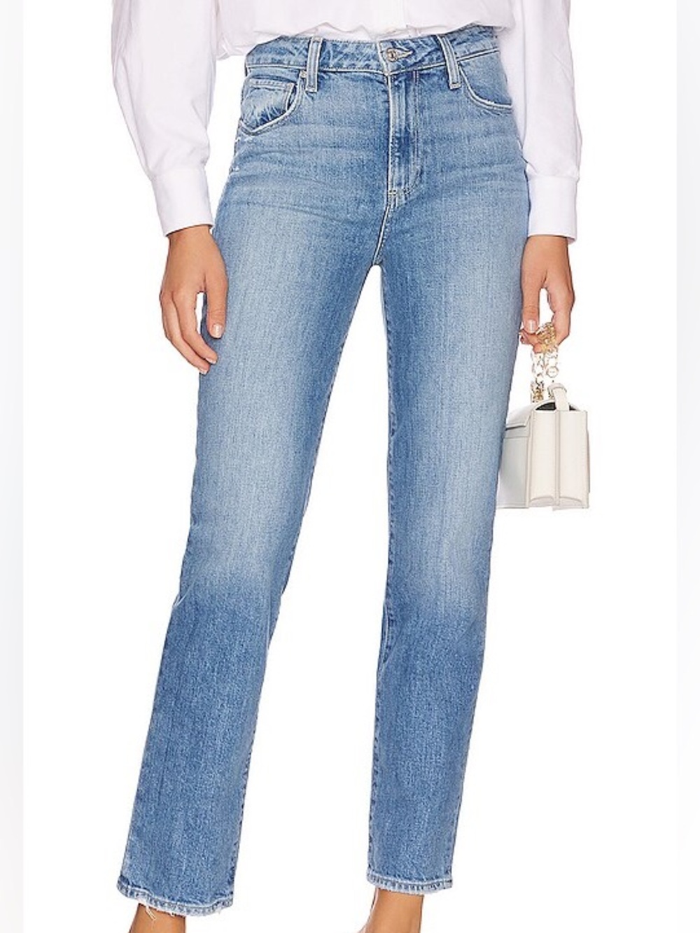 Paige Stella Straight Jeans in Carla medium wash size 27